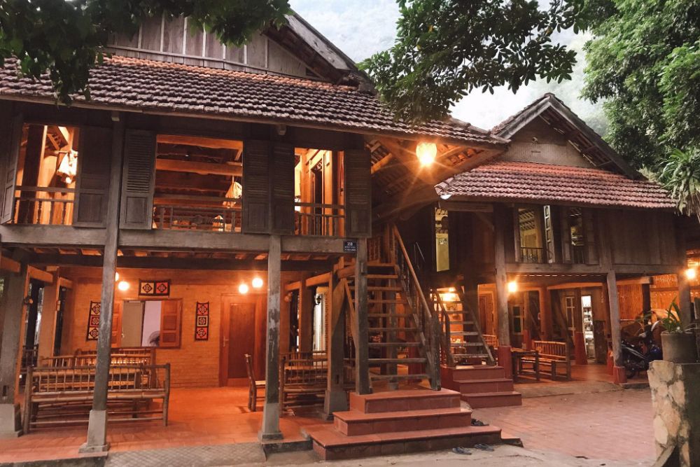 Façade de Cuong Homestay - 28 Ban Van - Mai Chau