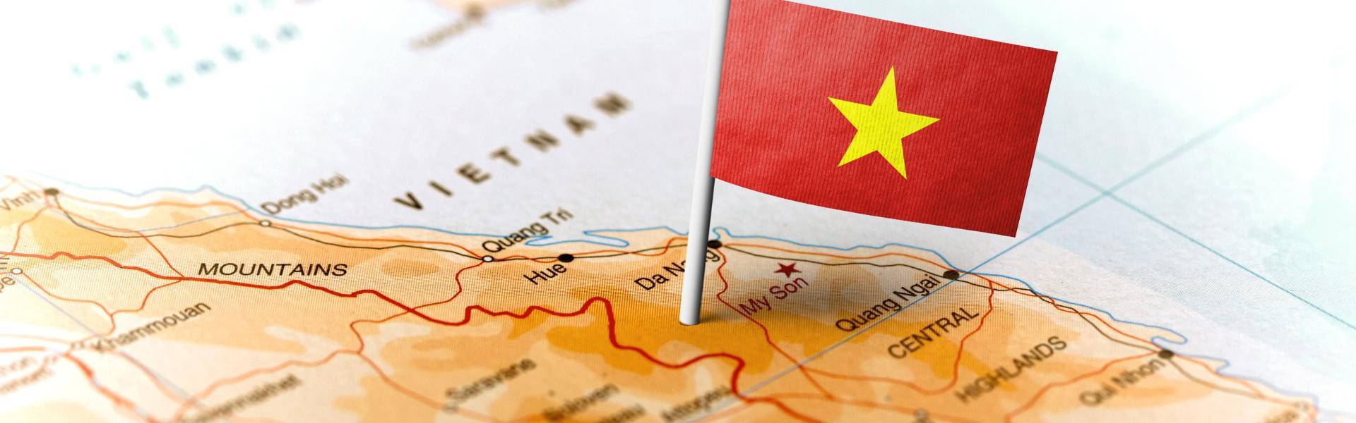 Carte Vietnam Nord-Sud en détail avec les sites touristiques