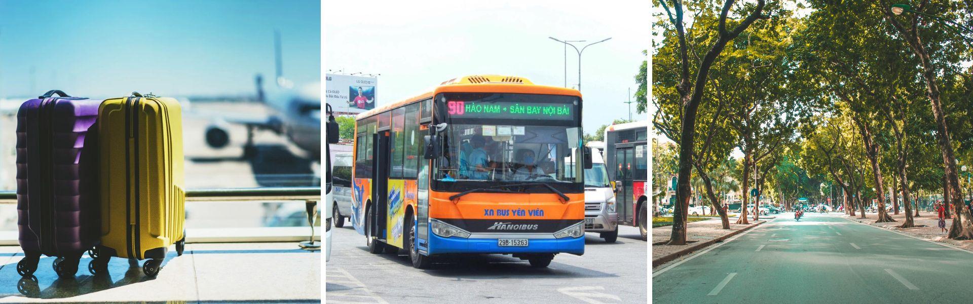 Transfert de l’aéroport de Nôi Bài au centre-ville de Hanoi en bus