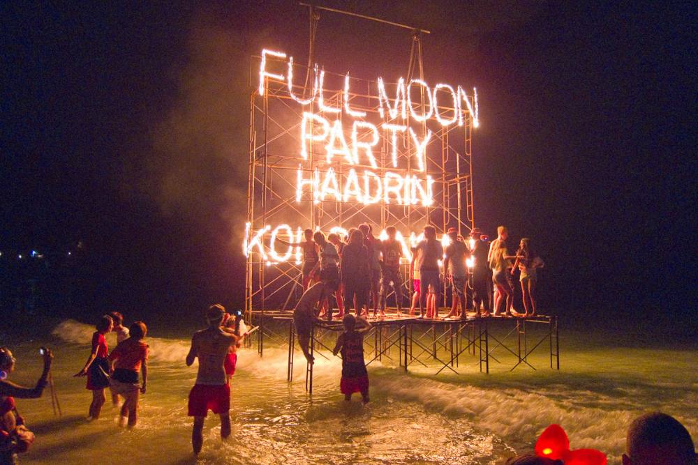 full moon party, koh phangan, thaïlande