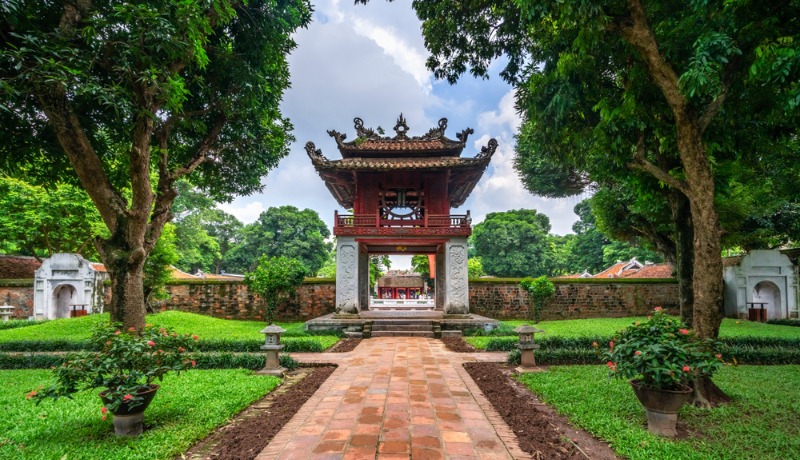 symbole de la capitale de Hanoi - le pavillon de la constellation de la littérature