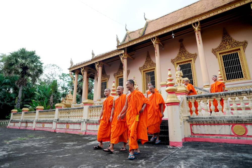 itinéraire delta mékong, pagode khleang, khmer 