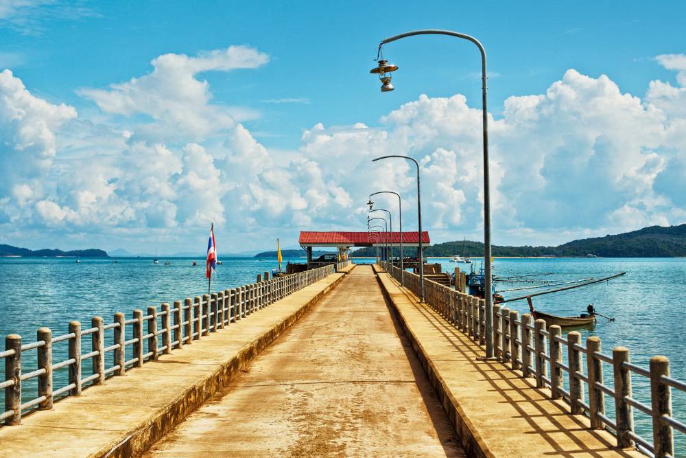 embarcadère sur l'île de Koh Lanta