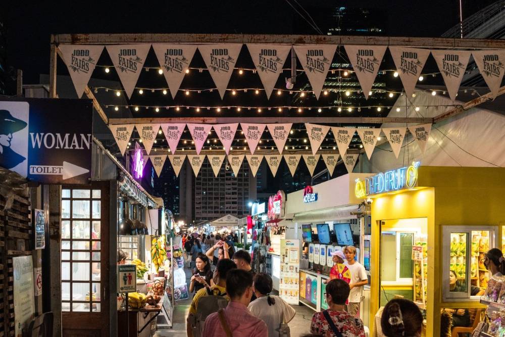 marché de bangkok, voyage thaïlande, marché de nuit, marché nocturne, jodd fairs rama 9