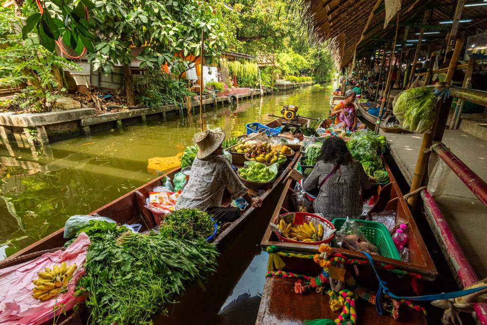 marché de bangkok, voyage thaïlande, khlong lat mayon, marché flottant