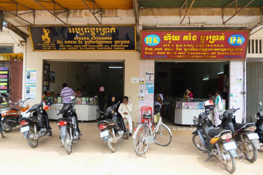 bureaux de change au Cambodge, monnaie cambodge