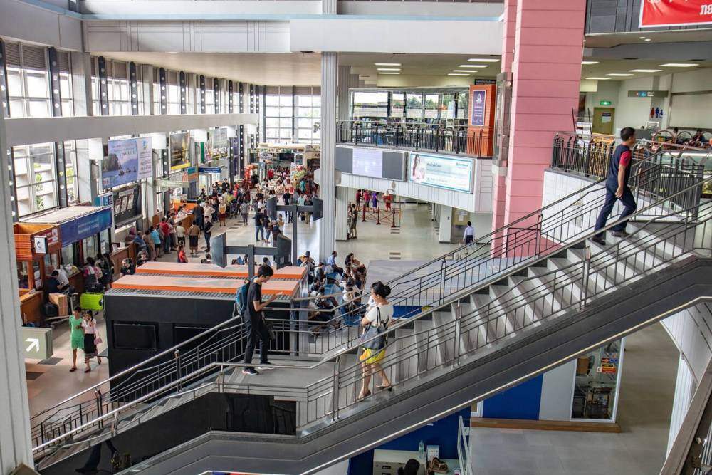 intérieur de l'aéroport international à Vientiane au Laos