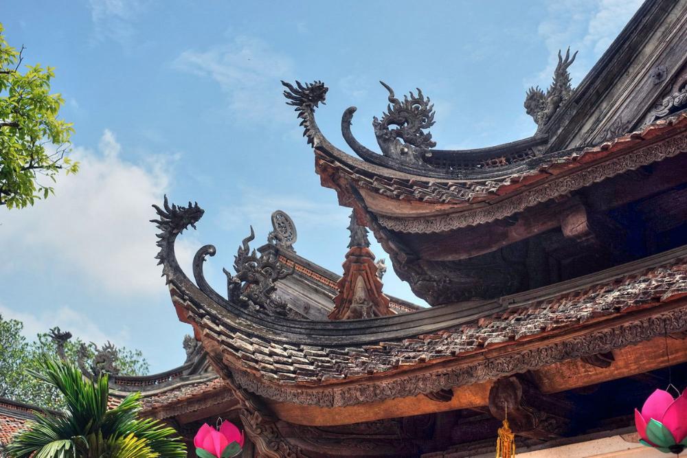 pagode tay phuong, pagode hanoi, toit en forme de dragon
