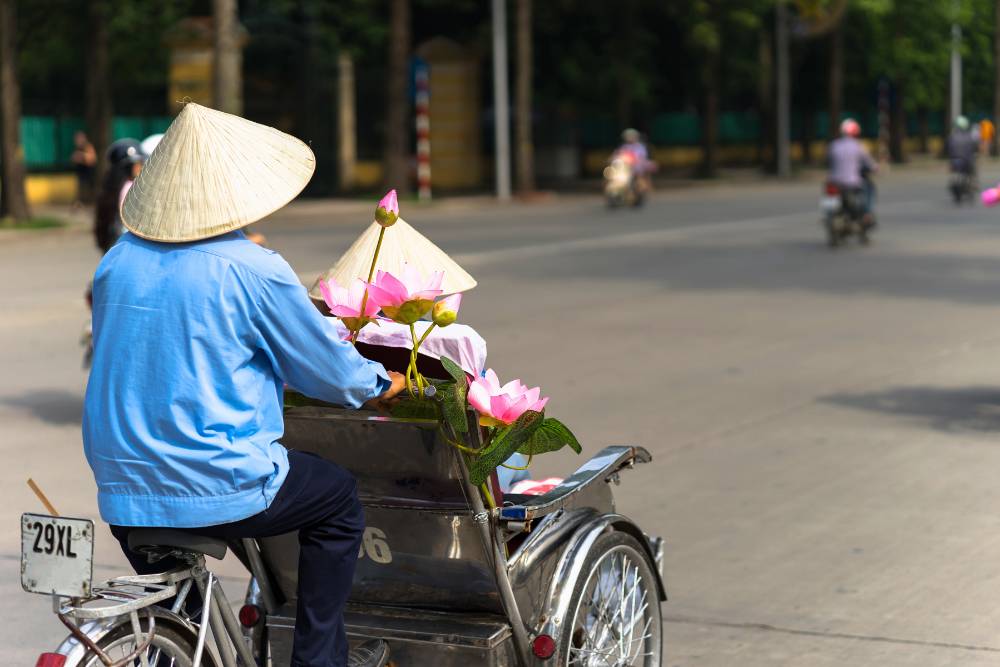 tour en cyclo-pousse au Vietnam