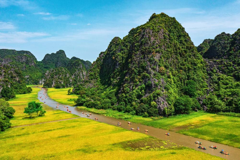 paysage naturel à Tam Coc, Ninh Binh