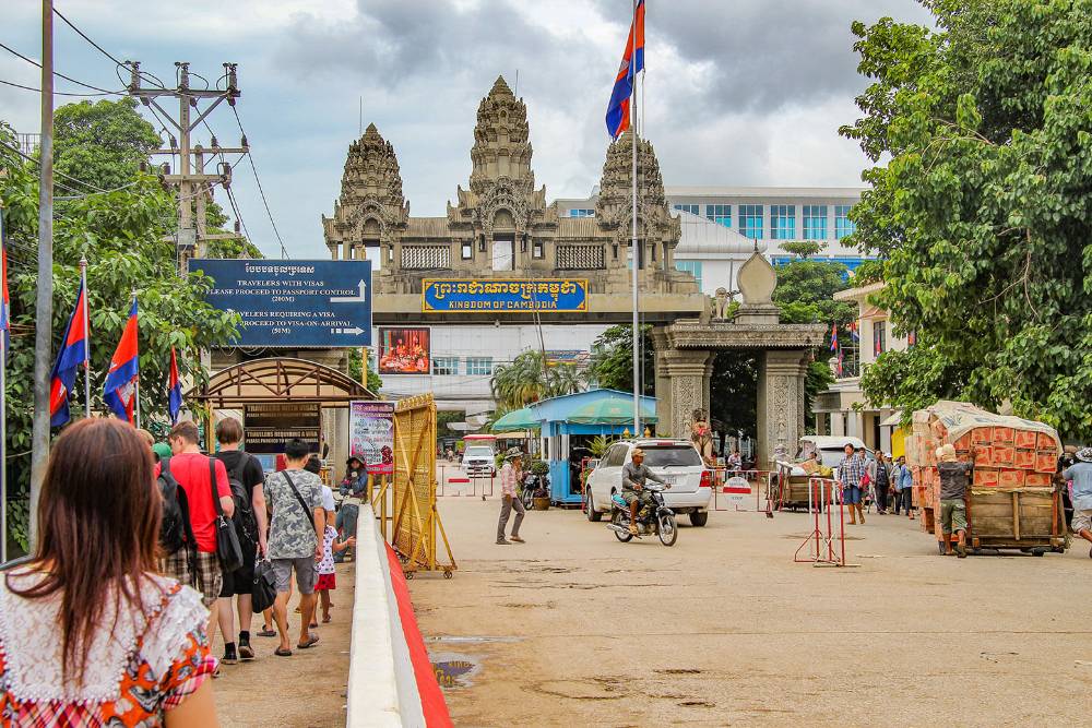 visa cambodge, visa à l'arrivée cambodge, poste frontière cambodge, frontière cambodge thaïlande
